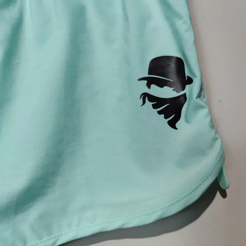 Culprit Women's Sz M BaeThing Swim Shorts Mint Julep Green Vented Side